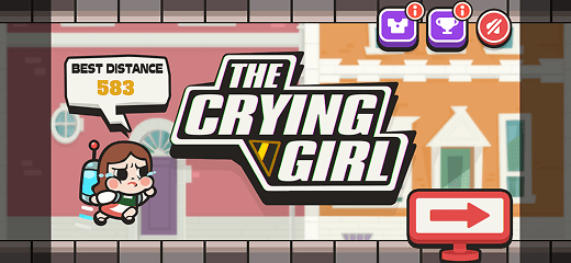 The crying girl